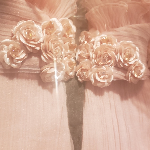 Pink Couture pleated ballgown pageant prom 4 6 - Picture 5 of 9